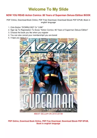 [PDF DOWNLOAD] Action Comics: 80 Years of Superman Deluxe Edition Jules Feiffer