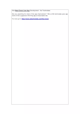 hire best clone line app development