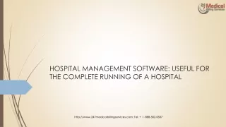 hospital management software useful for the complete running of a hospital