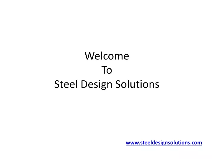 welcome to steel design solutions
