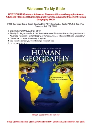 [PDF DOWNLOAD] Amsco Advanced Placement Human Geography Amsco Advanced
