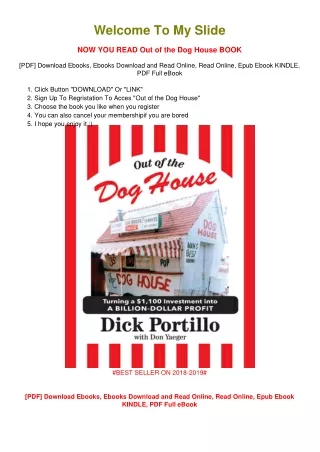[PDF DOWNLOAD] Out of the Dog House Dick Portillo