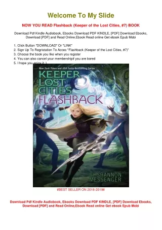[PDF DOWNLOAD] Flashback (Keeper of the Lost Cities, #7) Shannon Messenger