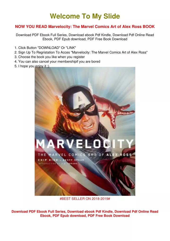 welcome to my slide now you read marvelocity