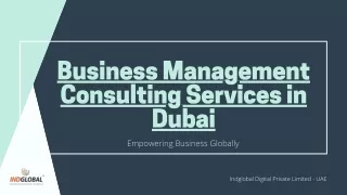 Business Management Consulting Services in Dubai.