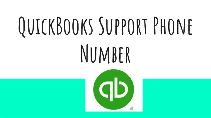 quickbooks support phone number