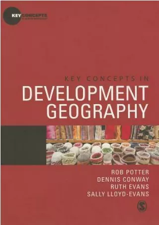 PDF DOWNLOAD Key Concepts in Development Geography BY-Dennis Conway