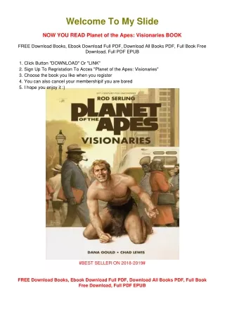 [PDF DOWNLOAD] Planet of the Apes: Visionaries Dana Gould