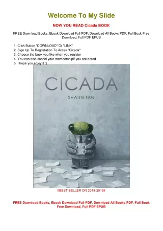 [PDF DOWNLOAD] Cicada Shaun Tan