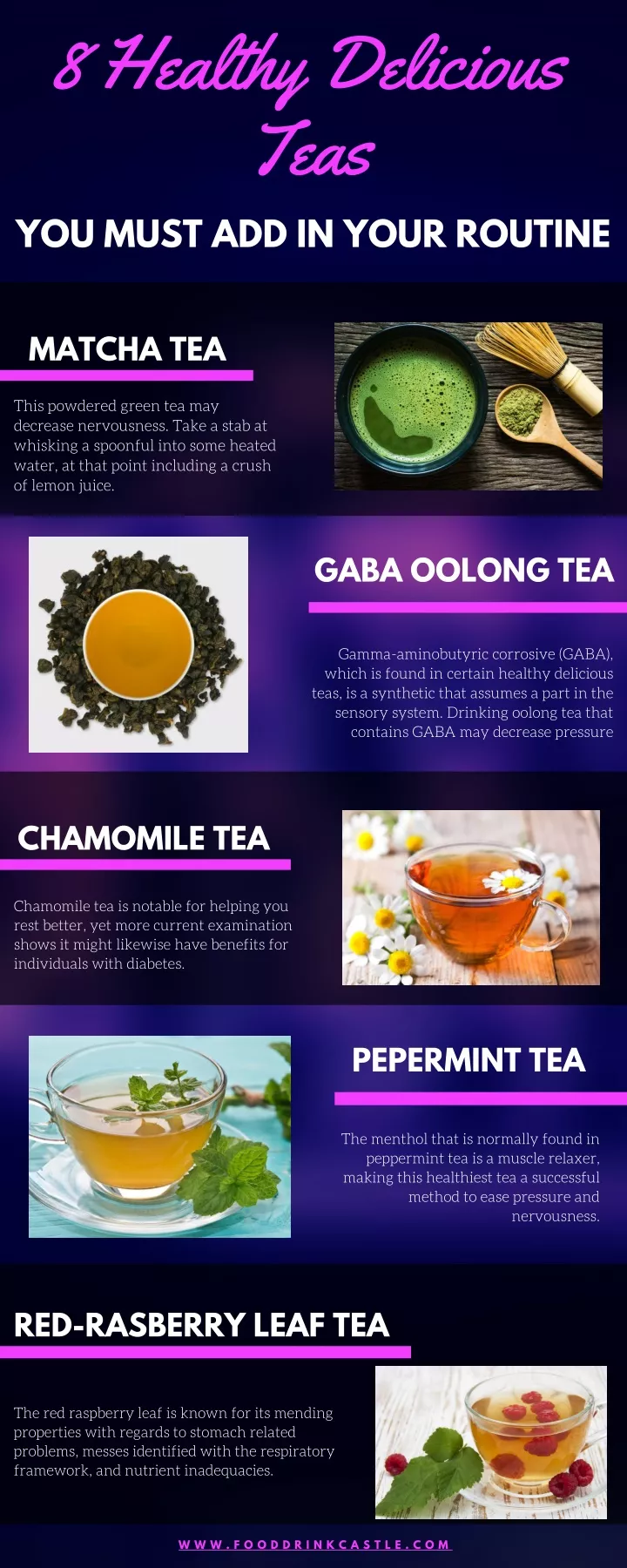 8 healthy delicious teas