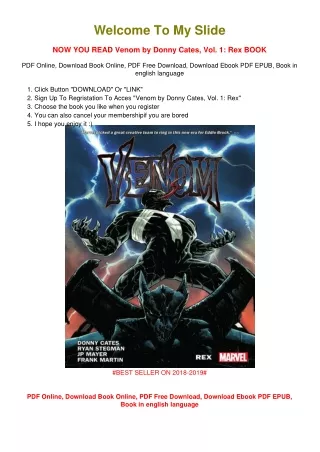 [PDF DOWNLOAD] Venom by Donny Cates, Vol. 1: Rex Donny Cates