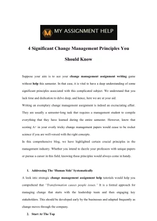 4 significant change management principles you