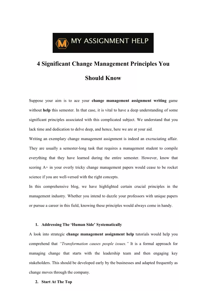 4 significant change management principles you