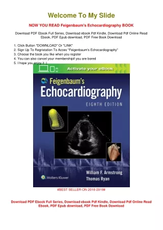 [PDF DOWNLOAD] Feigenbaum's Echocardiography William F. Armstrong