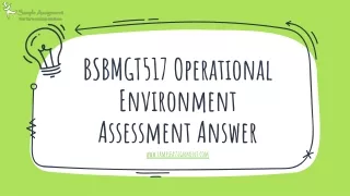 bsbmgt517 operational environment assessment answer