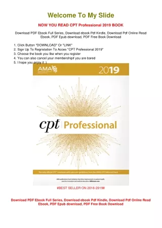 [PDF DOWNLOAD] CPT Professional 2019 American Medical Association