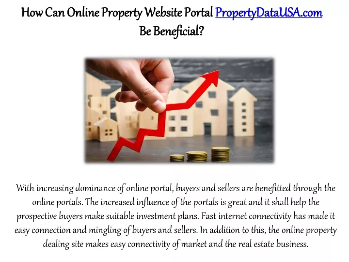 how can online property website portal