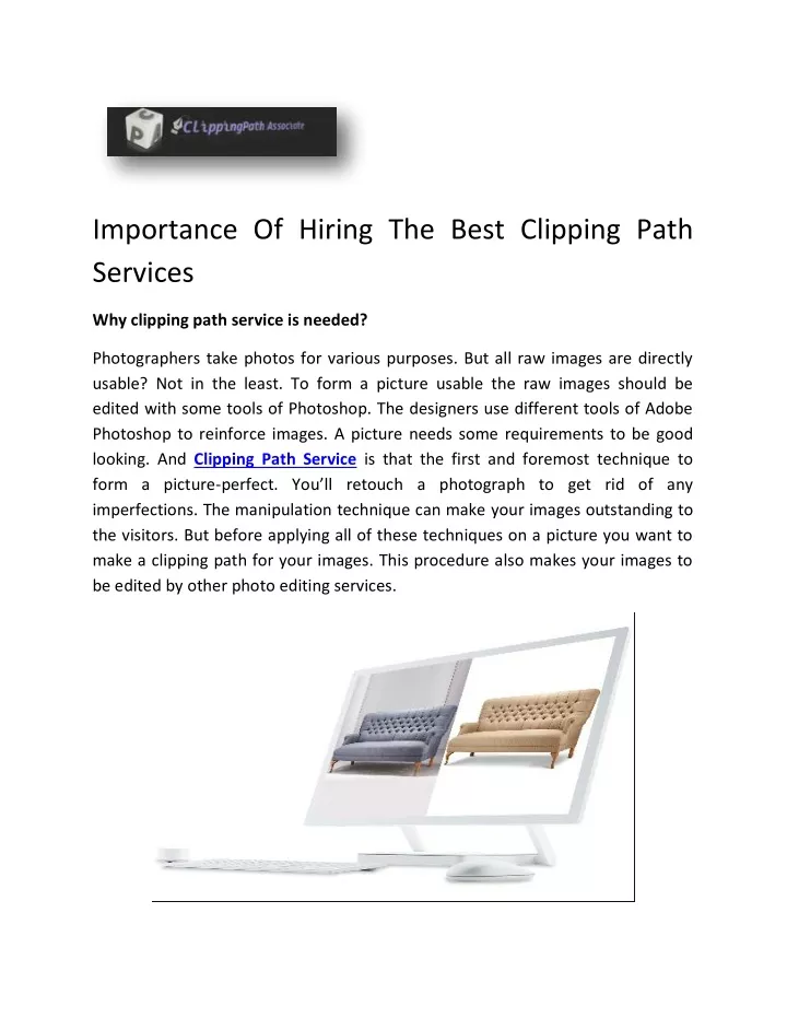 importance of hiring the best clipping path