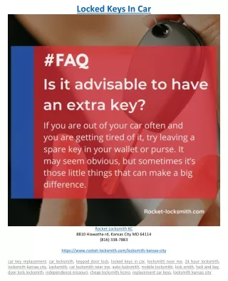 locked keys in car