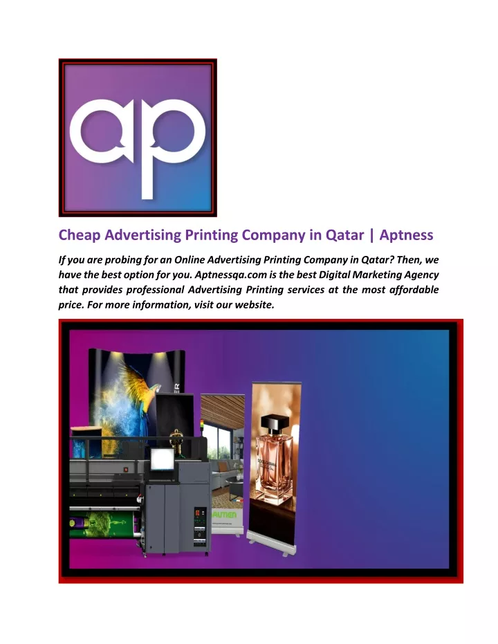 cheap advertising printing company in qatar