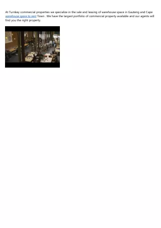 at turnkey commercial properties we specialize