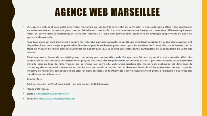 agence web marseillee