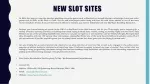 New Slot Sites