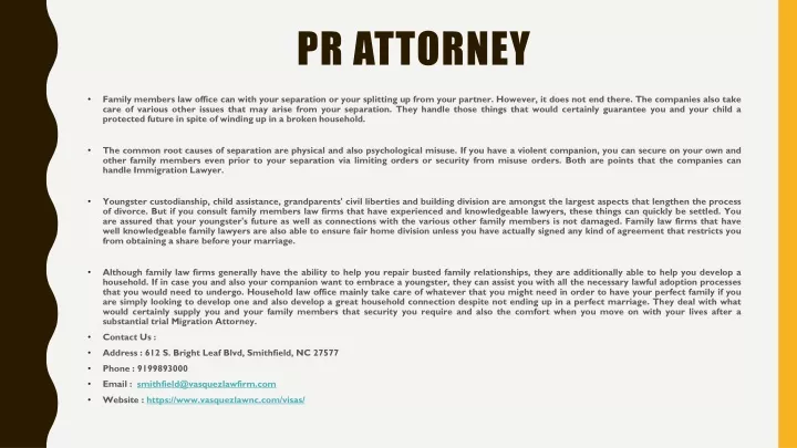 pr attorney