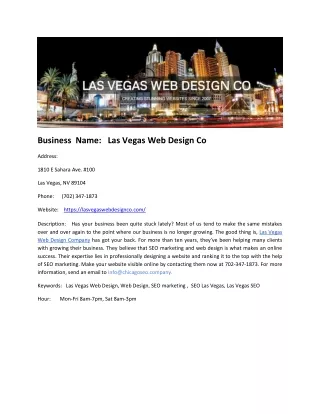 Las Vegas Web Design Co