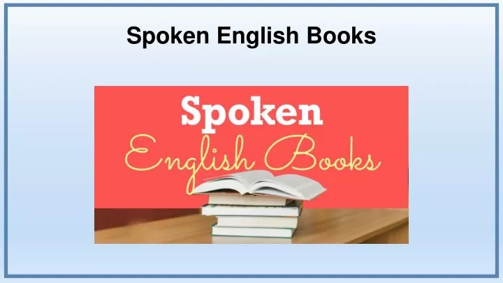 spoken english books