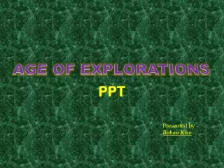 The age of explorations