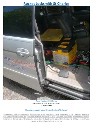 rocket locksmith st charles