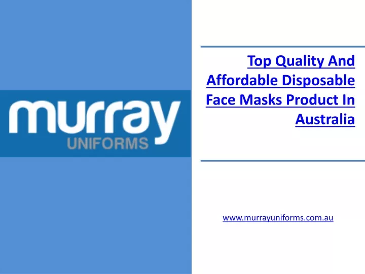top quality and affordable disposable face masks
