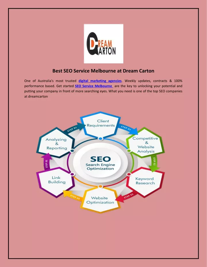 best seo service melbourne at dream carton