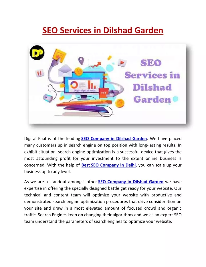 seo services in dilshad garden