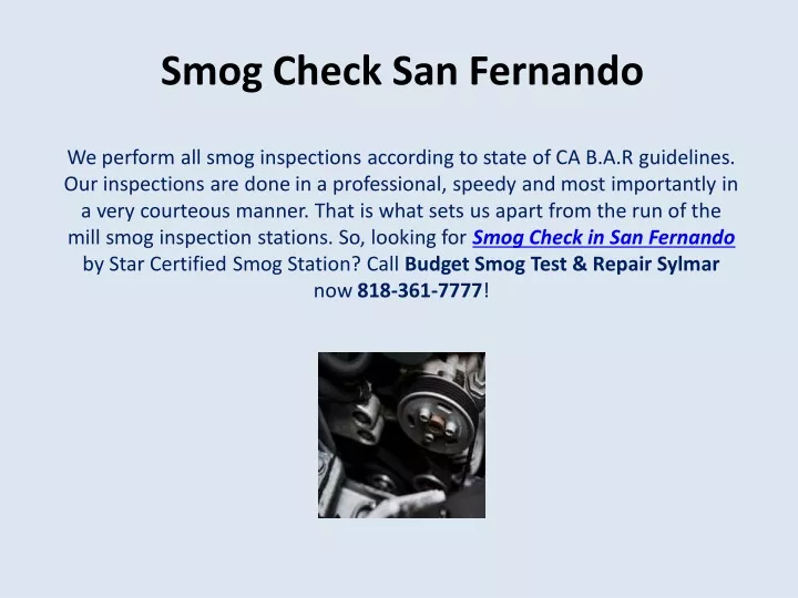 smog check san fernando