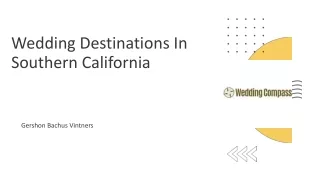 Gershon Bachus Vintners | Wedding Destinations In Southern California