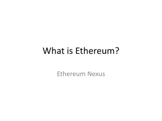 What is Ethereum?