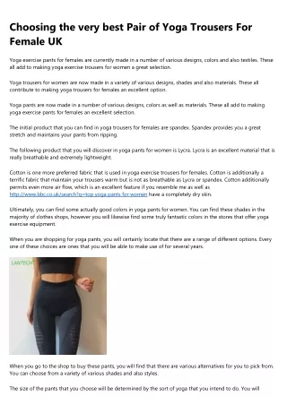 From Around the Web: 20 Fabulous Infographics About find yoga pants for women review