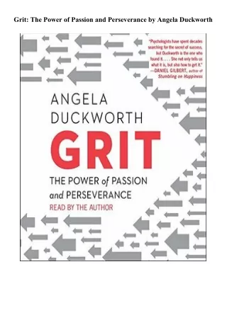 Download\Read Grit: The Power of Passion and Perseverance Books Full Page