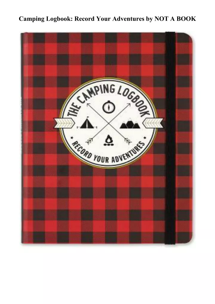camping logbook record your adventures