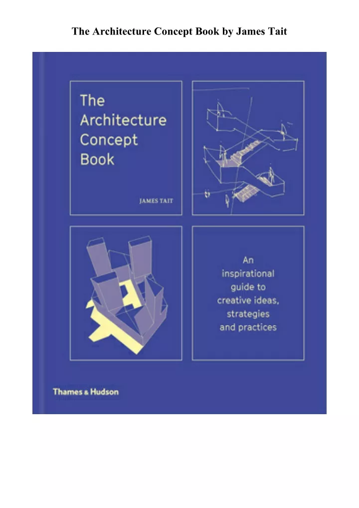 the architecture concept book by james tait