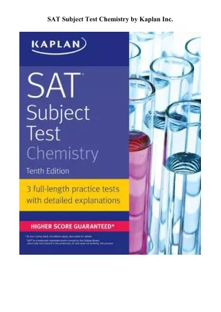 Read Online SAT Subject Test Chemistry Books Full Page
