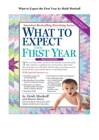 [PDF] Download What to Expect the First Year Books Full Versions