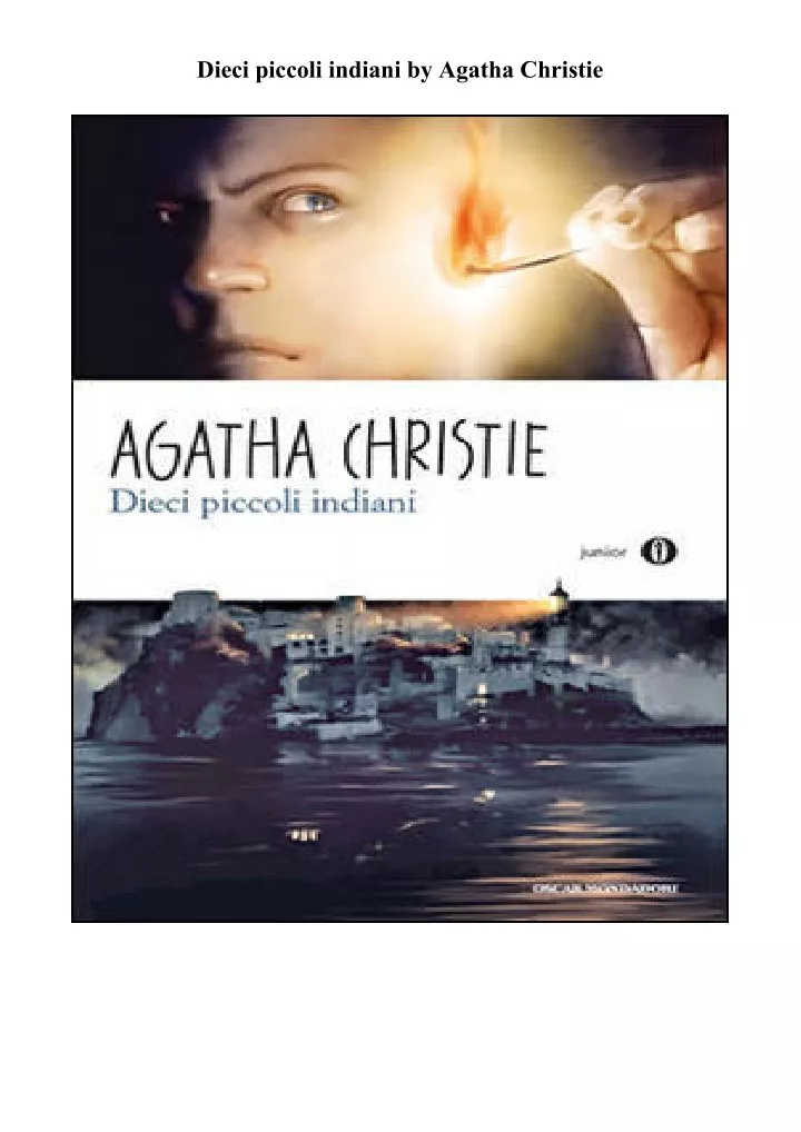 dieci piccoli indiani by agatha christie