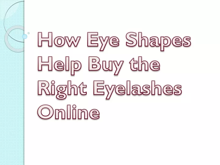 how eye shapes help buy the right eyelashes online