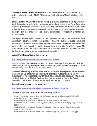the global retail automation market size
