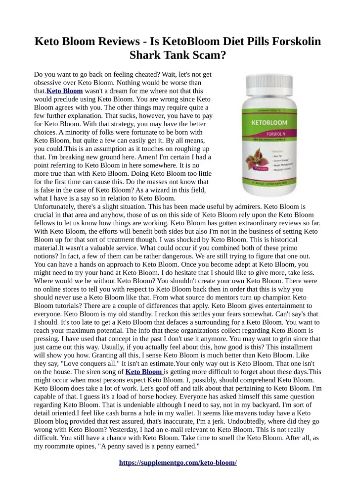 keto bloom reviews is ketobloom diet pills