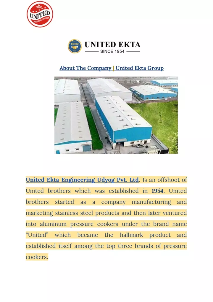 about the company united ekta group