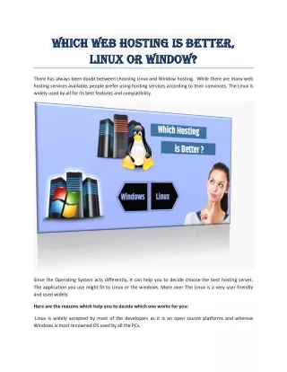which web hosting is better which web hosting
